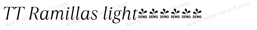 TT Ramillas light字体转换